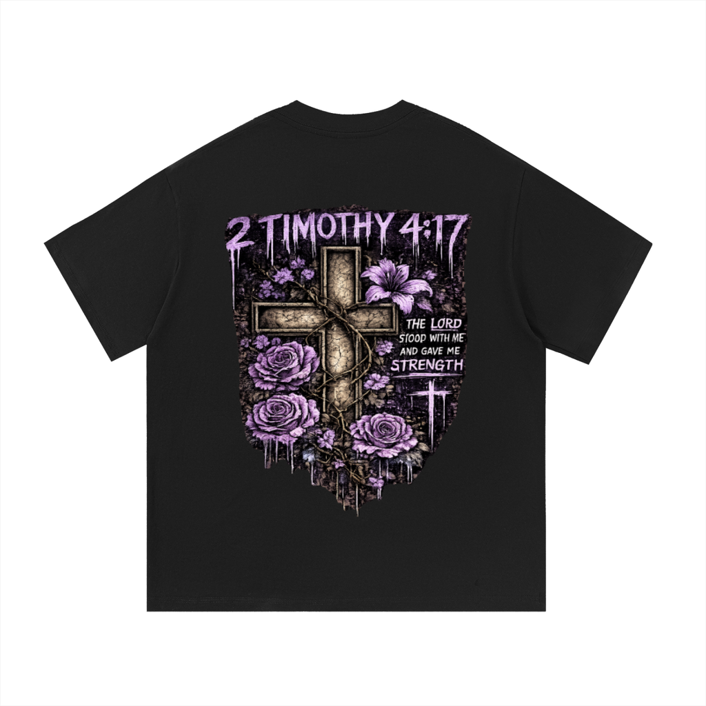 Essential Cotton T-Shirt 2 Timothy 4:17