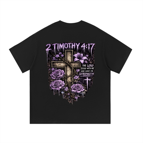 Essential Cotton T-Shirt 2 Timothy 4:17